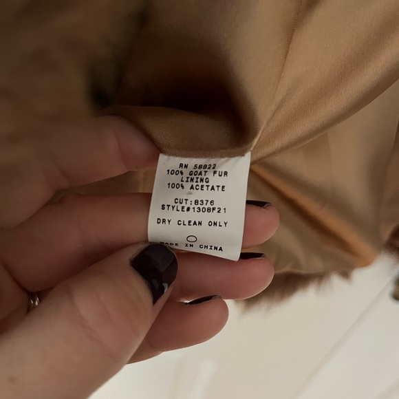 Max Studio Genuine Goat Fur Coat - XS - Picture 2 of 9